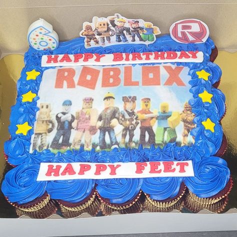 Roblox Pull Apart Cupcakes, Roblox Cupcake Cake, Roblox Cupcake, Roblox Cakes, Pull Apart Cupcake, Pull Apart Cupcake Cake, Roblox Cake, Roblox Birthday, Pull Apart Cupcakes