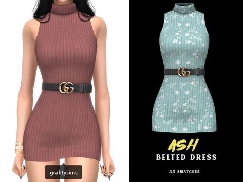 { grafity } — - Recent public releases - Neila Knit Top (45... Sims 4 Cc Gucci Clothes, Sims 4 Gucci, Sims 4 Cc Vetement, Sims4 Outfits, Spice Collection, Ts4 Mods, The Sims 4 Cabelos, Clothes Cc, Sims 4 Traits