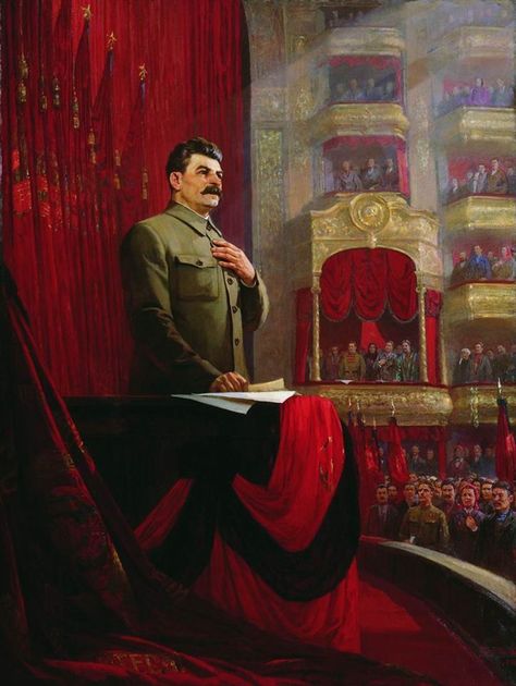 Joseph Stalin Soviet Union, Union Of Soviet Socialist Republics, Vladimir Lenin, Communist Propaganda, Joseph Stalin, The Dictator, Russian Revolution, Propaganda Art, Socialist Realism