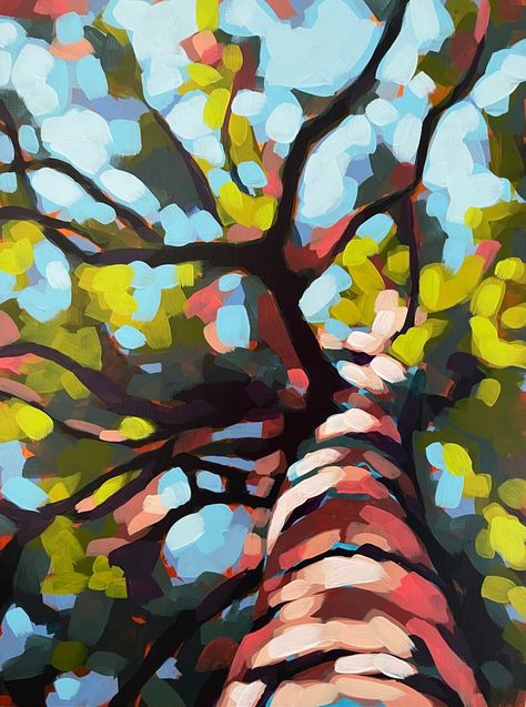 Ali Kay, Peisaj Abstract, Abstract Tree Painting, Photo Deco, Landscape Art Painting, Abstract Tree, Art Model, Tree Art, Tree Painting