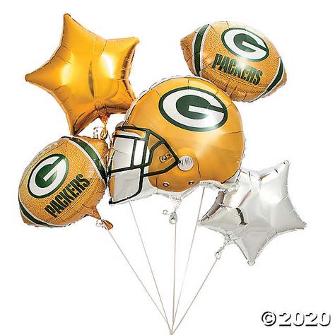 Green Bay Packers Birthday, Green Bay Packers Party, Packers Party, Green Bay Packers Helmet, Tailgate Decorations, Football Balloons, Football Party Supplies, Football Birthday Party, Green Bay Packers Football