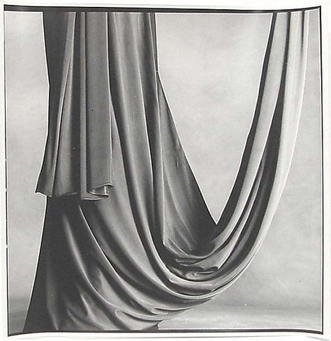 Irving Penn c.1974  Dress by Madame Gres  #GISSLER #interiordesign Fabric Folds, Japanese Block Print, Saint Honore, Curtain Backdrop, Madame Gres, Irving Penn, Curtain Backdrops, Fabric Photography, Prop Styling