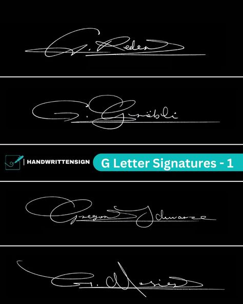 Signature letter style with "G"😊 #signature #signaturedesign #handwriting #giveaways #signatureideas #unterschrift #firma Letter G Signature Ideas, G Signature Ideas, G Signature, Create A Signature, Signature Ideas, Letter G, Signature Design, Handwriting, Calligraphy