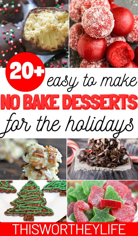 Treats To Share, Bake Christmas, Christmas Desserts Easy, Christmas Baking Recipes, Dessert Bites, Baking Recipes Cookies, Christmas Candy Recipes, Easy No Bake, Easy No Bake Desserts