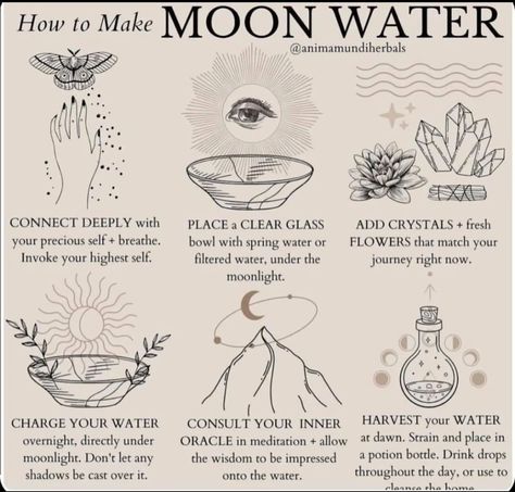 Make Moon Water, Lunar Witch, Teen Witch, Moon Water, Moon Journal, Strawberry Moons, Witch Spirituality, Oh My Goddess, Magick Book