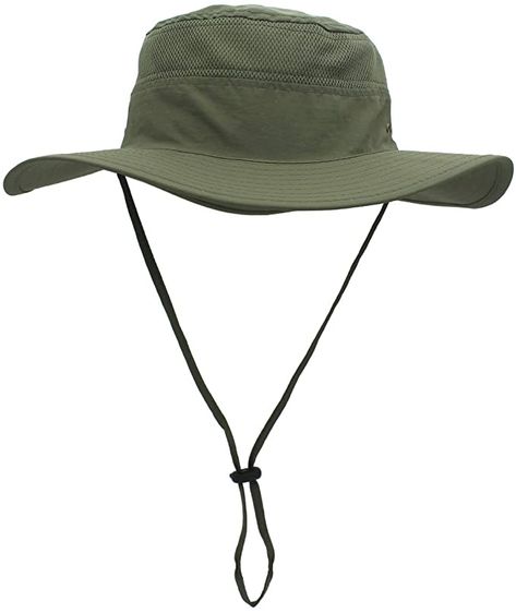 QingFang Wide Brim Sun Hat Mesh Bucket Hat Lightweight Bonnie Hat Perfect for Outdoor Activities Army Green at Amazon Men’s Clothing store Bucket Hat With String, Hiking Hat, Army Hat, Black Bucket Hat, Mens Sun Hats, Mens Bucket Hats, Wide Brim Sun Hat, Sun Protection Hat, Summer Sun Hat