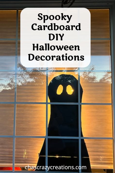 Spooky Cardboard DIY Halloween Decorations Diy Gravestone Halloween Cardboard, Cardboard Halloween Decorations Diy, Haunted House Props, Spooky Halloween Decorations, Diy Cardboard, Halloween Diy Crafts, Easy Diy Projects, Diy Halloween Decorations, Haunted House