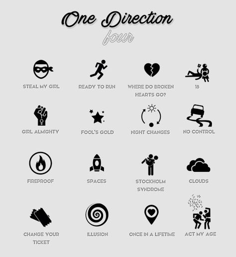 FOUR Album Songs One Direction Symbol, One Direction Painting Ideas, Lyrics One Direction, Tattoo Amigas, 1d Albums, One Direction Tattoos, 1d Songs, Tattoo Music, One Direction Lyrics