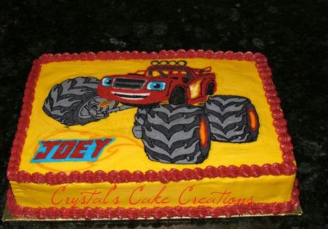 Blaze and the Monster Machines Party Ideas | Blaze Cake Blaze Birthday Cake, Blaze Cakes, Blaze Birthday Party, Blaze And The Monster Machines Party, Cupcake Business, Blaze Birthday, Monster Truck Cake, Truck Cake, Blaze And The Monster Machines