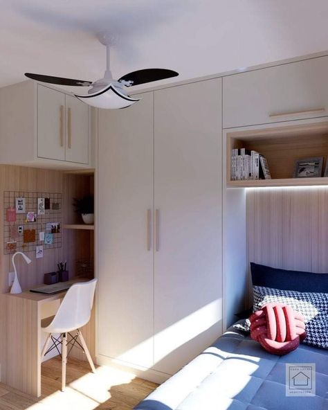 Small Room With Cabinet, 2x2 Bedroom Ideas, Small Box Bedroom Ideas, 3x3 Bedroom Ideas, Tv Wall Unit Ideas, Wall Unit Ideas, Small Room Layouts, Tiny Bedroom Design, Small Bedroom Inspiration