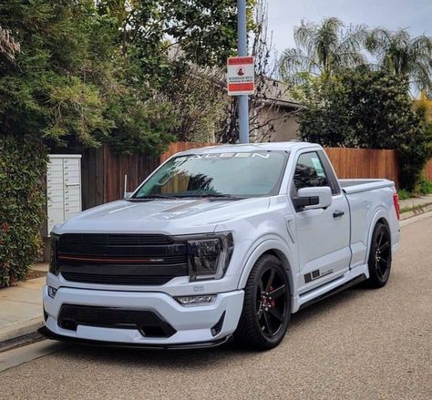 Lowered F150, Ford Lightning, Ford Sport, Single Cab Trucks, Concept Vehicles Sci Fi, Sport Truck, Classic Ford Trucks, Ford 4x4, Custom Muscle Cars