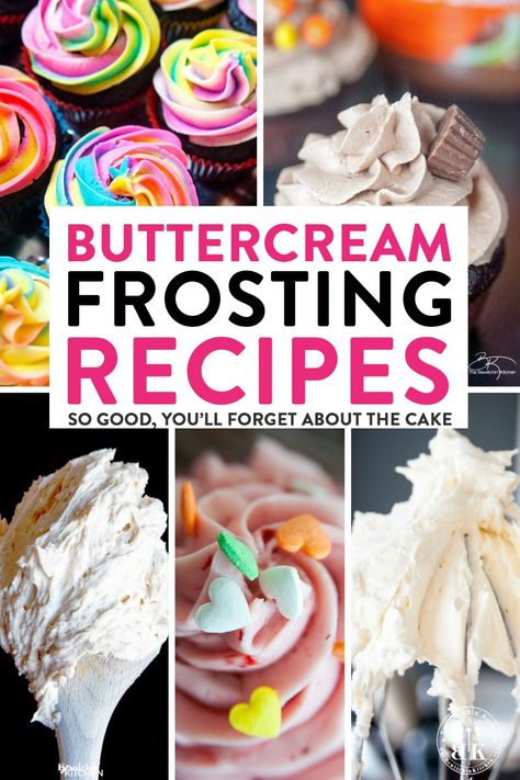 Delicious Buttercream Frosting, Cupcake Frosting Recipes, Frosting Ideas, Frosting Recipes Easy, Cupcakes Recipes, Delicious Cupcakes, Cake Frosting Recipe, Baking Goods, Homemade Frosting