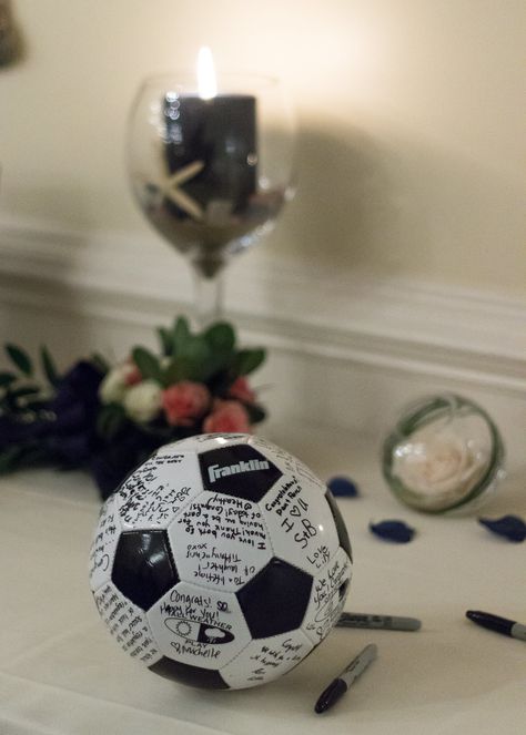 Cussen_1522 | Stephanie Cussen | Flickr Soccer Centerpieces, Soccer Wedding, Italian Bridal Showers, Soccer Banquet, Bridesmaid Dresses Ideas, Bridal Shower Themes, Sports Themed Wedding, Football Wedding, Soccer Birthday Parties