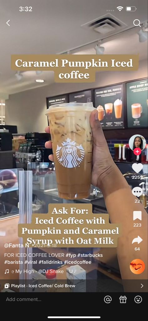 November Starbucks Drinks, Pumpkin Cold Brew Starbucks Order, Fall Iced Coffee Starbucks, Pumpkin Spice Iced Coffee Starbucks, Starbucks Recipes Fall, Starbucks Pumpkin Drinks, Starbucks Fall Drinks Iced, Starbies Drinks, Fall Starbucks