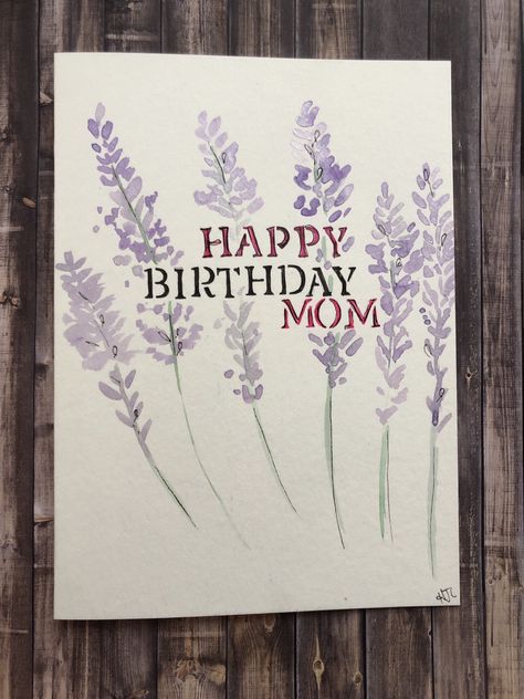 Excited to share this item from my #etsy shop: Birthday card for Mom, Watercolor Mom Birthday Card, Homemade Mom Birthday Card Diy Birthday Cards For Mom, Birthday Card Homemade, Mom Watercolor, Birthday Card Watercolor, Mom Birthday Card, Card Homemade, Homemade Birthday Gifts, Birthday Card For Mom, Birthday Painting