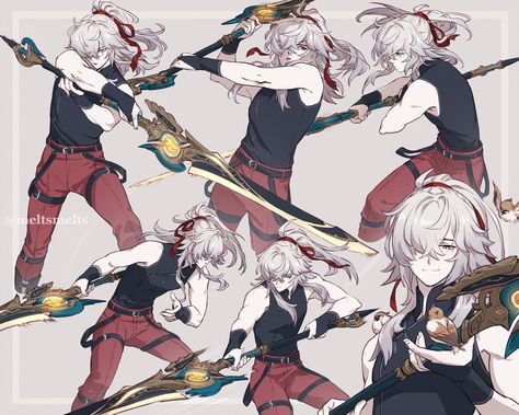 King Yuan, Jin Yuan, Jing Yuan, Rail Me, Dan Heng, Star Trails, Honkai Starrail, Character Poses, Honkai Impact