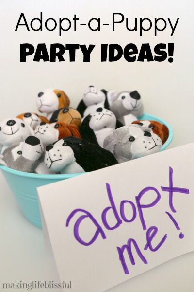 Adopt a Puppy Birthday Party Ideas | Making Life Blissful Adopt A Pet Birthday Party Ideas Free Printable, Pup Party Ideas, Pet Party Ideas For Kids, Vet Birthday Party For Kids, Adopt A Puppy Birthday Party, Puppy Birthday Party Ideas, Adopt A Pet Party, Puppy Party Ideas, Vet Party