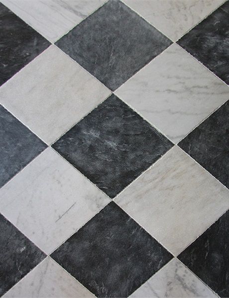 Soho Gray and White Marble - Exquisite Surfaces Black And White Marble Bathroom, Checkered Tile, French Limestone Floor, Exquisite Surfaces, Marble Bathroom Floor, Checkered Floor, White Marble Bathrooms, Porch Tile, Checkerboard Floor