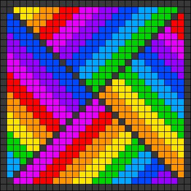 Alpha Patterns Colorful, Pixel Art Abstract, Rainbow Alpha Pattern, Pixel Crochet Pattern Charts Easy, Trippy Pixel Art, Pixel Art Rainbow, Rainbow Pixel Art, Pixel Art Drawings, Colorful Pixel Art