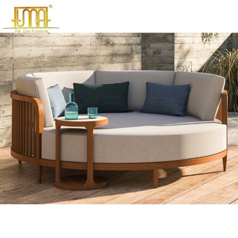 Round Day Bed, Round Daybed, Luxury Poolside, Daybed Outdoor, Iroko Wood, Wooden Daybed, Bed Price, Outdoor Daybed, Day Bed