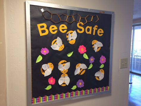 Patient Safety Bulletin Board Ideas, Summer Safety Bulletin Board Ideas, Safety Board Ideas For Work, Safety Boards For Work Ideas, Safety Bulletin Board Ideas, Workplace Safety Bulletin Boards, Safety Bulletin Board, Hazing Prevention, Health Bulletin Boards