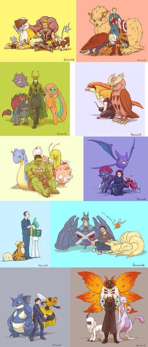 Avengers + Pokémon!!!! Pokemon Crossover, Pokémon Master, Nerd Life, My Pokemon, Catch Em All, Nerd Alert, Pokemon Trainer, Pocket Monsters, Pokemon Fan