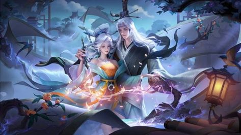 Chinese Illustration, Famous Couples, Beautiful Fantasy Art, Ancient Chinese, Mobile Legends, Cute Anime Couples, Anime Movies, Google Workspace, Google Account