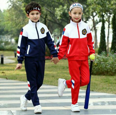 School Tracksuit Designs, Crop Top Outfits Indian, School Tracksuit, Track Uniforms, Mens Tracksuit Set, Security Uniforms, Corporate Uniforms, Baby Boy Tops, School Uniform Fashion