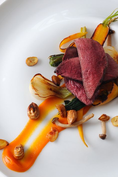 Surf N Turf Recipes, Gourmet Food Plating, Wood Pigeon, Great British Chefs, Fine Dining Recipes, Wild Game, Michelin Star, Seasonal Recipes, Summer Dinner