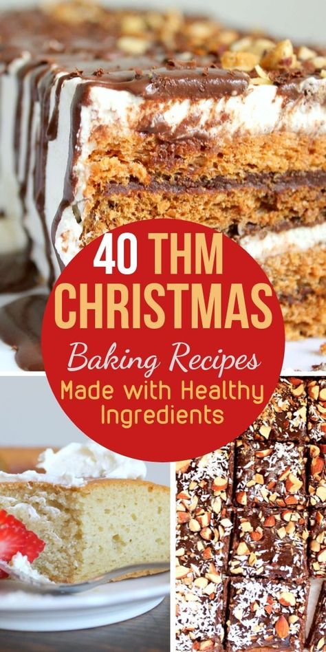 Dinner Recipes Ideas, Trim Healthy Mama Dessert, Trim Healthy Recipes, Trim Healthy Momma, Holiday Baking Recipes, Christmas Baking Recipes, Thm Desserts, Holiday Favorite Recipes, Healthy Christmas