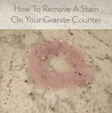 how-to-remove-a-stain-granite-counter Homemade Toilet Cleaner, Clean Baking Pans, Cleaning Painted Walls, Glass Cooktop, Granite Countertop, Deep Cleaning Tips, Clean Dishwasher, Granite Counters, Simple Life Hacks