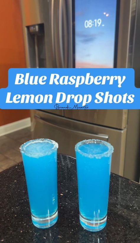 Lemon Drop Shots, Raspberry Cocktail, Raspberry Vodka, Raspberry Coconut, Blue Curacao, Lemon Raspberry, Triple Sec, Blue Raspberry, Lemon Drop