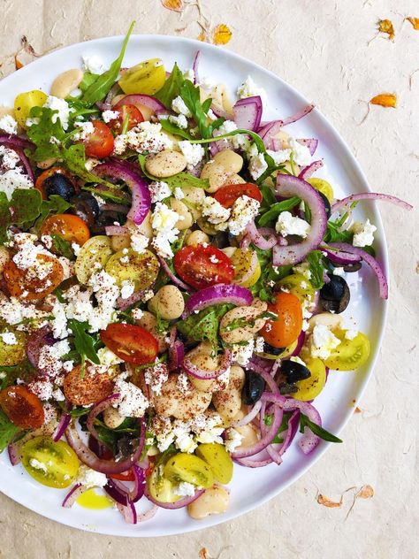 RECIPE: Tuscan bean, tomato and white cheese salad | York Press Ricotta Salata Recipe, Recipe Using Ricotta, Tomato And Ricotta, Canellini Beans, Kate Burton, Cannellini Bean Salad, Cheese Salad Recipes, Cannellini Bean, Ricotta Salata