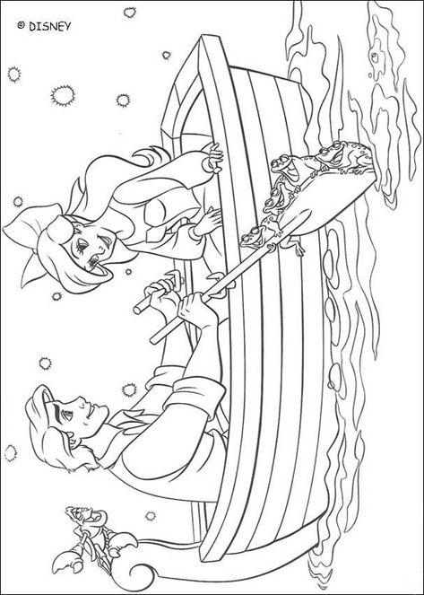 Ariel and Eric - Coloring page - DISNEY coloring pages - The Little Mermaid coloring pages The Little Mermaid Coloring Pages, Little Mermaid Coloring Pages, Disney Colouring Pages, Ariel Color, Ariel Coloring Pages, Disney Coloring Sheets, Mermaid Coloring Book, Disney Princess Colors, Disney Princess Coloring Pages