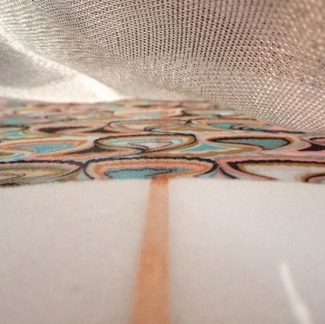 Cool detail shot of a fabric inlay, sandwiched between foam and cloth, by Neto Shapes #surf #surfing #surfboard #surfboards #surfinglife #boardbuilding #lamination #resinwork #fiberglass #surfer #surfinglife #surfers #ocean #beach #surflife #waves #surfergirl #sea #longboard #wave #surfsup #beachlife #surfline #photography #sunset #surferlife Photography Sunset, Surf Life, Detail Shots, Surfs Up, Surfer Girl, Ocean Beach, Beach Life, Surfboard, Surfing