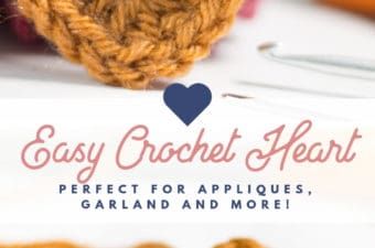 Easy Crochet Mini Heart Pattern - Free Crochet Heart Small Pattern - Rescued Paw Designs Easy Crochet Heart, Clips Decorados, Crochet A Heart, Free Heart Crochet Pattern, Crocheted Hearts, Crochet Valentines, Mother Bear, Crochet Hearts, Chevron Crochet