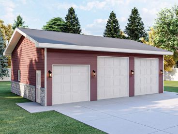 Garage Plans - Garage Apartment Plans - Outbuildings | TheGaragePlanShop.com 30x40 Pole Barn Garage, Extra Garage, Rv Updates, Metal Garage Kits, Future Farmhouse, Garage Plans With Loft, Advanced House Plans, Pole Barn Garage, Large Garage