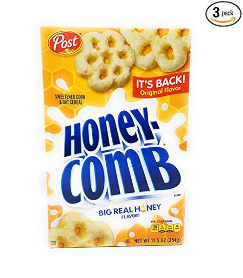 You obviously have to have this cereal at your shower Honeycomb Cereal, Honey Cereal, Kids Cereal, Post Cereal, Cereal Brands, Oat Cereal, Real Honey, Cold Cereal, Honeycomb Shape