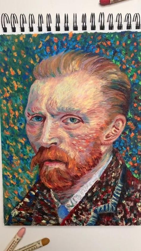 Oil Pastel Van Gogh, Van Gogh Drawings, فنسنت فان جوخ, Nautical Painting, Gcse Art Sketchbook, Drawing Pictures, Vincent Van Gogh Art, Waterfall Art, Arte Van Gogh