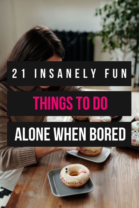 OMG I love all the ideas of what to do when bored alone at home! Can't wait to try them all soon! Things To Do Alone Outside, What To Do Outside, Alone At Home, Zen Life, Bored At Home, Things To Do Alone, What To Do When Bored, Things To Do At Home, Productive Things To Do