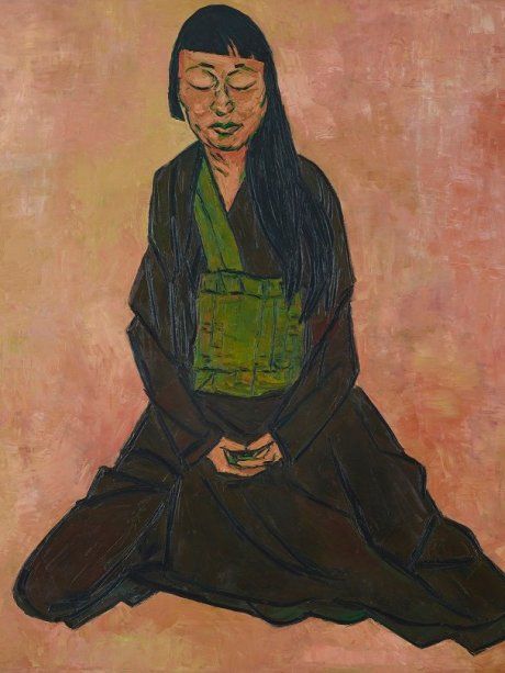 Archibald Prize 2019 winner Tony Costa painting of 'Lindy Lee' - ABC News (Australian Broadcasting Corporation) Archibald Prize, Zen Buddhism, Australian Art, Art Practice, Australian Artists, Female Images, South Wales, City Art, Artist Names