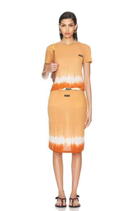 Miuccia Prada, Short Sleeve Top, Jersey Fabric, Miu Miu, Short Sleeves Tops, Mood Board, Fashion Forward, Midi Skirt, Top Brands