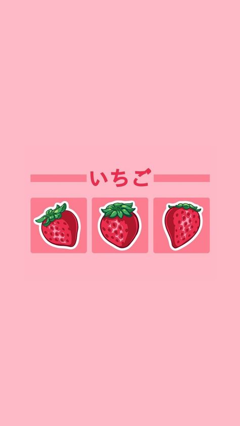 Strawberry Wallpaper, Iphone Wallpaper Kawaii, Fruit Wallpaper, Cute Desktop Wallpaper, Iphone Wallpaper App, Cute Wallpaper For Phone, Anime Wall Art, Cute Patterns Wallpaper, Flower Phone Wallpaper