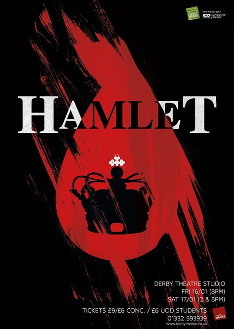 Hamlet Poster, Hamlet Aesthetic, Shakespeare Posters, Macbeth Poster, Minimal Shirt Design, Theater Poster, Play Poster, Book Cover Design Inspiration, Shakespeare Plays