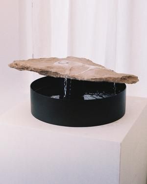 Monzogranite Fountain - Lily Clark Lily Clark, Diy Water Fountain, Diy Water, Water Fountain, Bird Bath, Feng Shui, Table Top, Lily, Sculpture