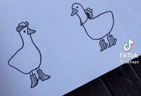 Matching Tiny Duck Tattoos, Duck Cowboy Tattoo, Cowboy Worms Tattoo, Dino With Cowboy Hat Tattoo, Cowboy Chicken Tattoo, Cute Cowboy Tattoo, Duck With Cowboy Hat Tattoo, Cowboy Matching Tattoos, Duck Tattoos Cute