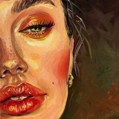 Portrait Oil Painting, Buy Original Art, Painting Art Projects, Diy Art Painting, Canvas Art Painting, Art Plastique, Painting Oil, Original Fine Art, Female Portrait