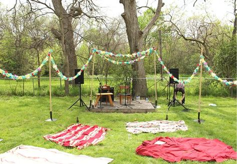 Free People Fashion, Music Tree, Cheap Landscaping Ideas, Summer Bash, Backyard Plan, South By Southwest, Pop Up Bar, Summer Backyard, Backyard Landscape