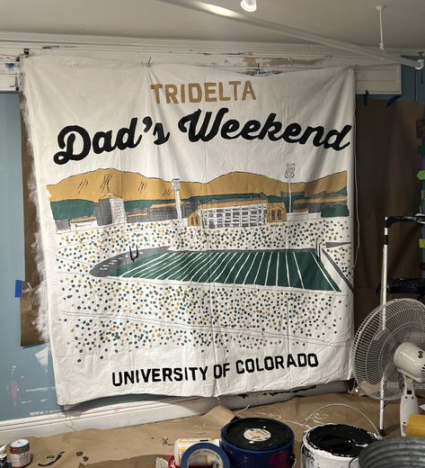 Sorority Sheet Banners, Dads Day Banner Sorority, Dads Weekend Banner, Dads Weekend Sorority, Dads Day Sorority, Axid Graphics, Dads Weekend, Moms Weekend, Sorority Banner