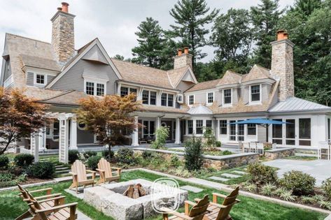 Victorian Patio Ideas, Victorian Patio, Wellesley Massachusetts, Shope Reno Wharton, Massachusetts Home, Historic New England, England Homes, Brick Walls, Craftsman House Plans